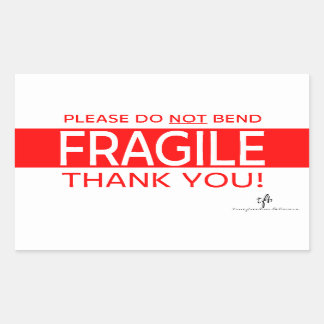 Sticker Rectangulaire Ne pas plier et Merci 2 Sti rectangulaire