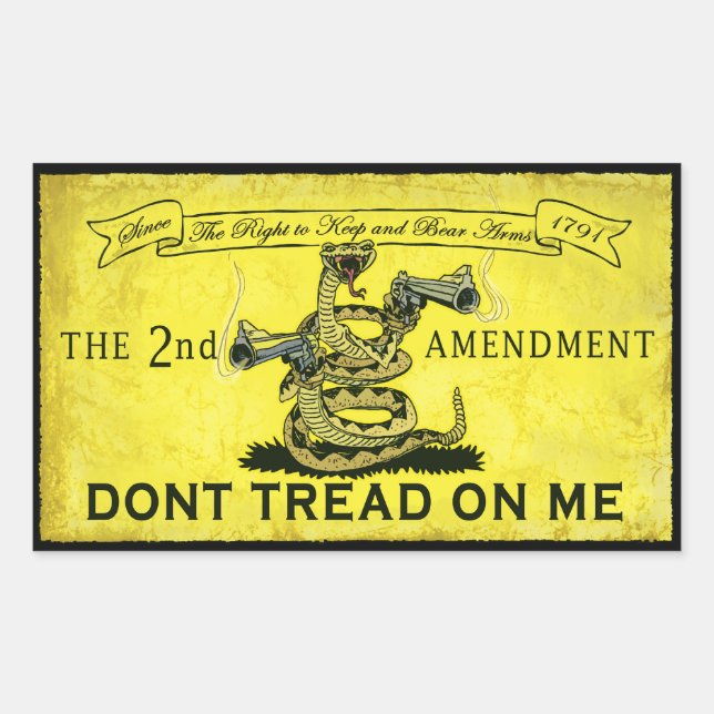 Sticker Rectangulaire Ne pas taper sur moi (Devant)