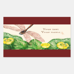 Sticker Rectangulaire nénuphar