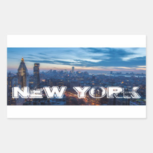 Sticker Rectangulaire New York City, New York, États-Unis