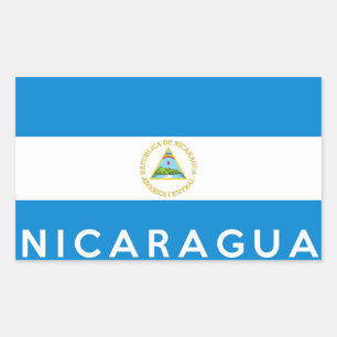 Sticker Rectangulaire nicaragua pays symbole nom