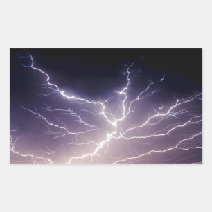 Sticker Rectangulaire Night Lightning