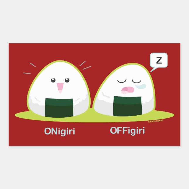 Sticker Rectangulaire Nigiri (Devant)