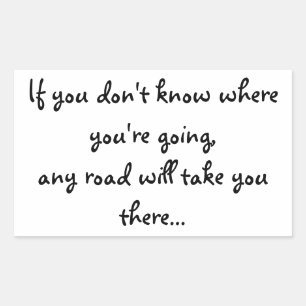 Sticker Rectangulaire N'importe quelle route