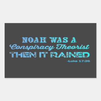 Sticker Rectangulaire Noah Était Un Théoriste Conspirationniste