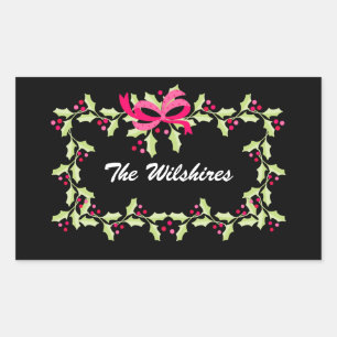 Sticker Rectangulaire Noël