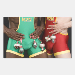 Sticker Rectangulaire Noël 18367