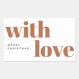 Sticker Rectangulaire noël moderne, minimaliste, noël minimaliste, m