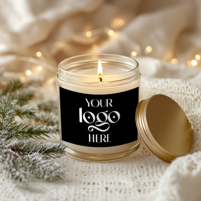 Sticker Rectangulaire Noir solide (Blank Rectangular Sticker for Your Logo or Text)