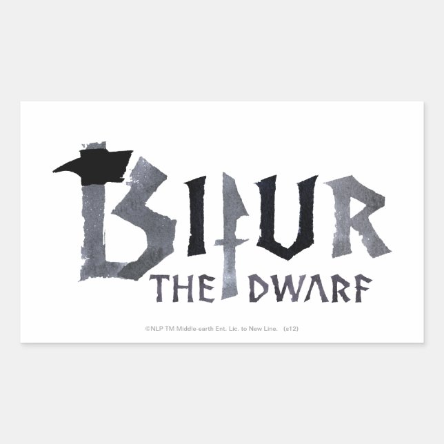 Sticker Rectangulaire Nom bifurque (Devant)