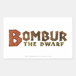 Sticker Rectangulaire Nom de Bombur