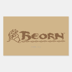 Sticker Rectangulaire Nom de l'ours BEORN™