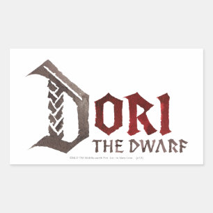 Sticker Rectangulaire Nom Dori