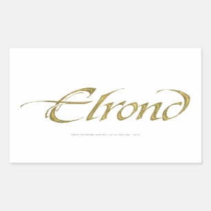 Sticker Rectangulaire Nom ELROND™ Texté