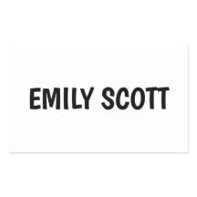 Nom étanche blanc simple