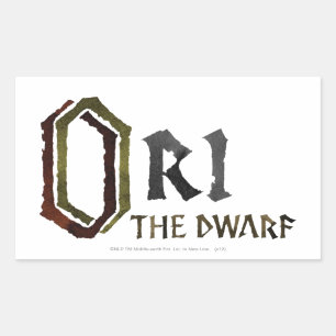 Sticker Rectangulaire Nom Ori