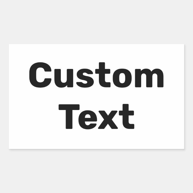 Sticker Rectangulaire Noms personnalisés / personnalisés faits / Customi (Devant)