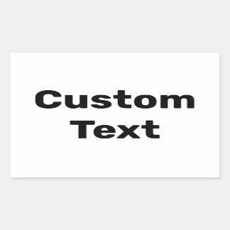 Sticker Rectangulaire Noms personnalisés / personnalisés faits / Customi