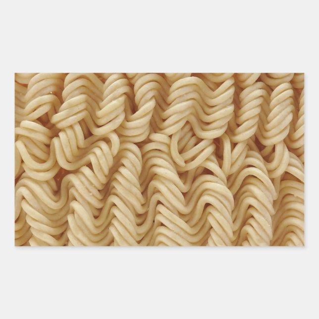 Sticker Rectangulaire Nouilles de ramen séchées (Devant)