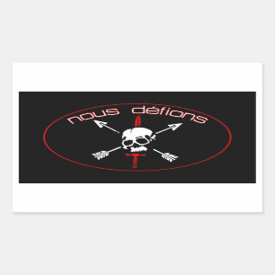 Sticker Rectangulaire Nous Defions