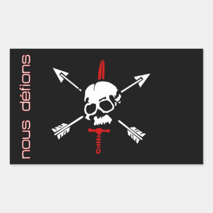 Sticker Rectangulaire Nous Defions