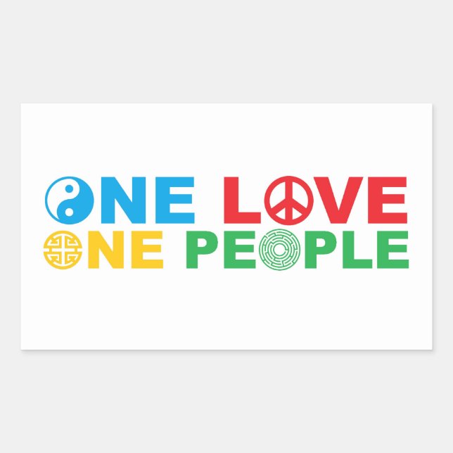 Sticker Rectangulaire Nous unissons nos forces (Devant)