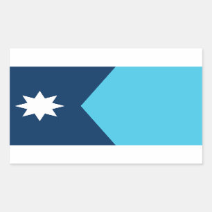 Sticker Rectangulaire Nouveau drapeau de l'État du Minnesota