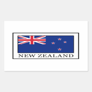 Sticker Rectangulaire Nouvelle-Zélande