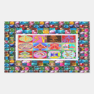 Sticker Rectangulaire NOVINO ReikiHealing in KARUNA Reiki Symboles