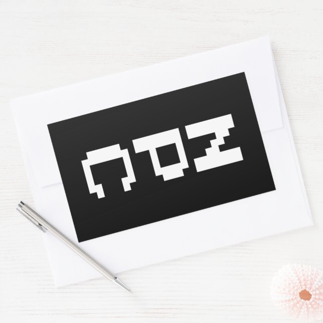 Sticker Rectangulaire NPC - Caractère non jouable (Enveloppe)