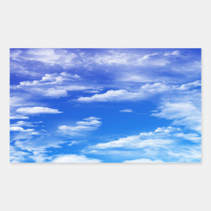 Sticker Rectangulaire Nuages