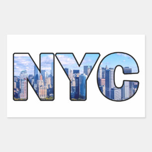 STICKER RECTANGULAIRE NYC