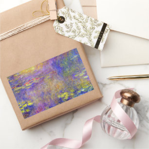 Sticker Rectangulaire Nymphéas par Claude Monet