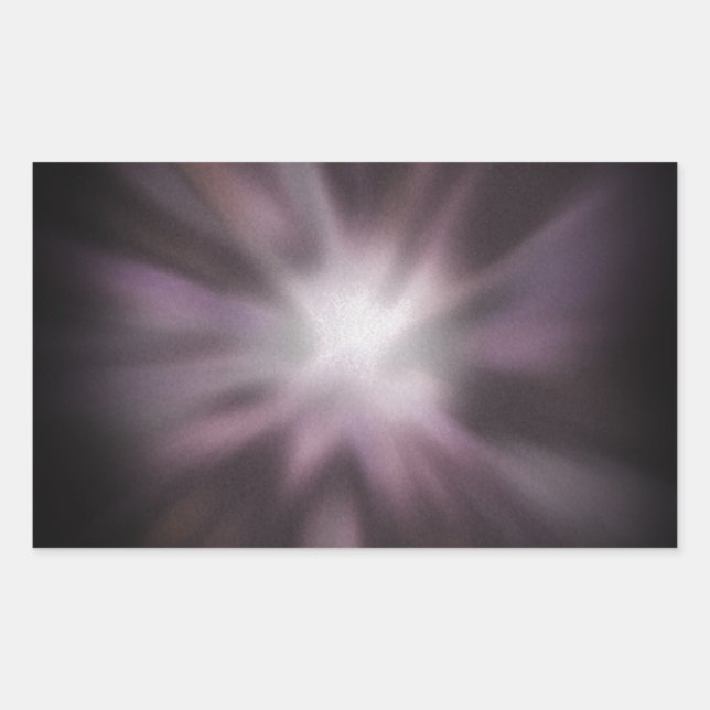 Sticker Rectangulaire Oeuvre d'éclatement cosmique (Devant)