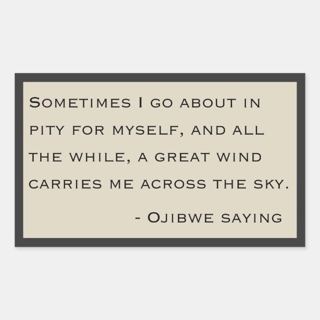 Sticker Rectangulaire Ojibwe dit - Les Sopranos (Devant)