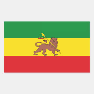 Sticker Rectangulaire Old Ethiopian flag