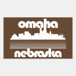 Sticker Rectangulaire Omaha Nebraska