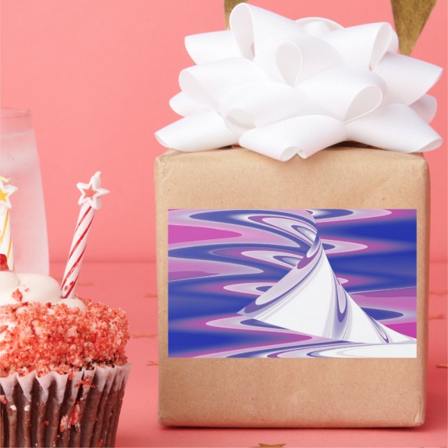 Sticker Rectangulaire Ondes tournantes (Fête)