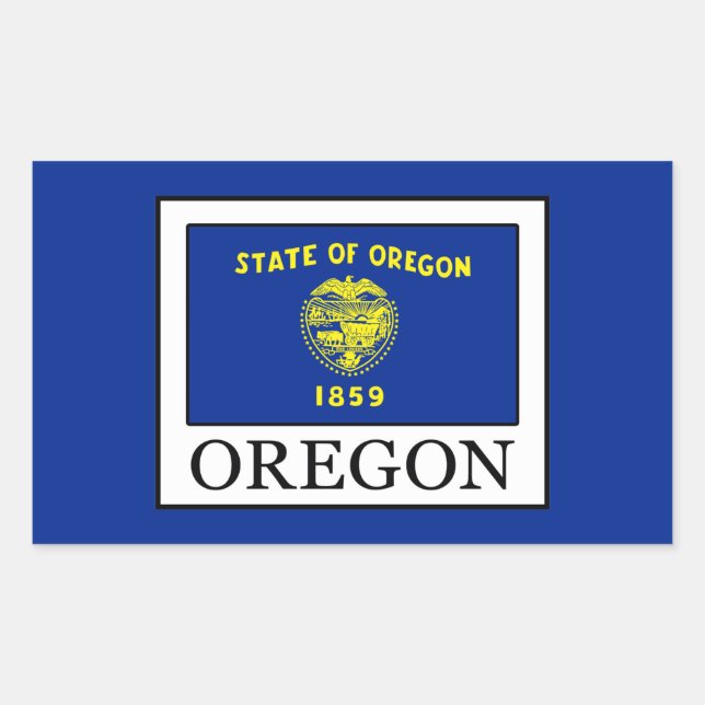 Sticker Rectangulaire Oregon (Devant)