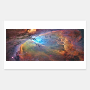 Sticker Rectangulaire Orion Nebula Space Galaxy faible contraste