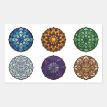 Ornements Mandala en Verre Cathédrale