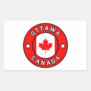 Sticker Rectangulaire Ottawa Canada