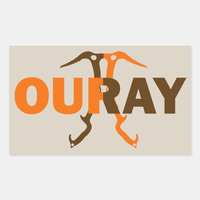 Sticker Rectangulaire Ouray Colorado (Devant)