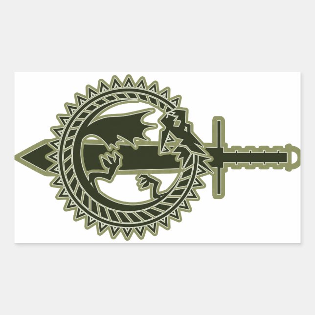 Sticker Rectangulaire Ouroboros (Devant)
