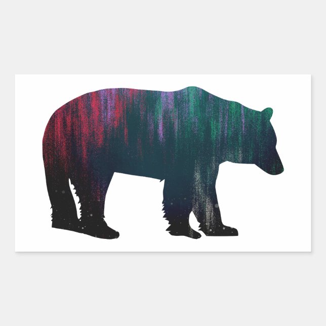 Sticker Rectangulaire Ours auriculaire nord (Devant)