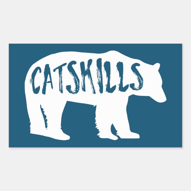 Sticker Rectangulaire Ours de capture (Devant)