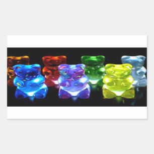Sticker Rectangulaire Ours de Gumi
