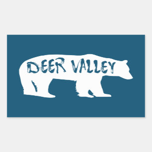 Sticker Rectangulaire Ours de la vallée du Cerf