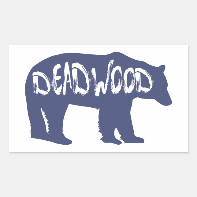 Sticker Rectangulaire Ours du Dakota du Sud (Devant)
