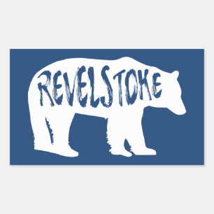 Sticker Rectangulaire Ours Revelstoke